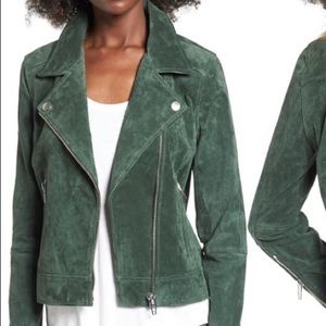 BLANK NYC Emerald Green moto jacket